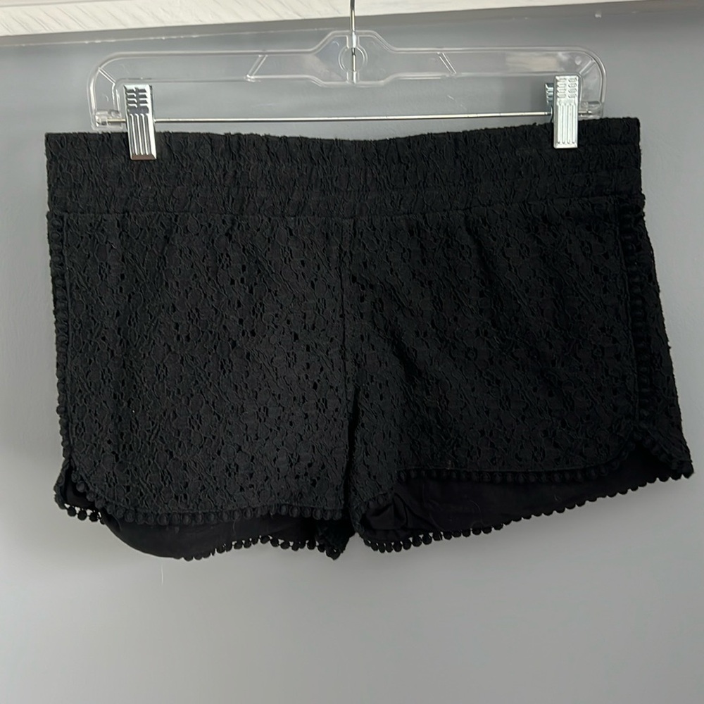 Aqua Eyelet Shorts